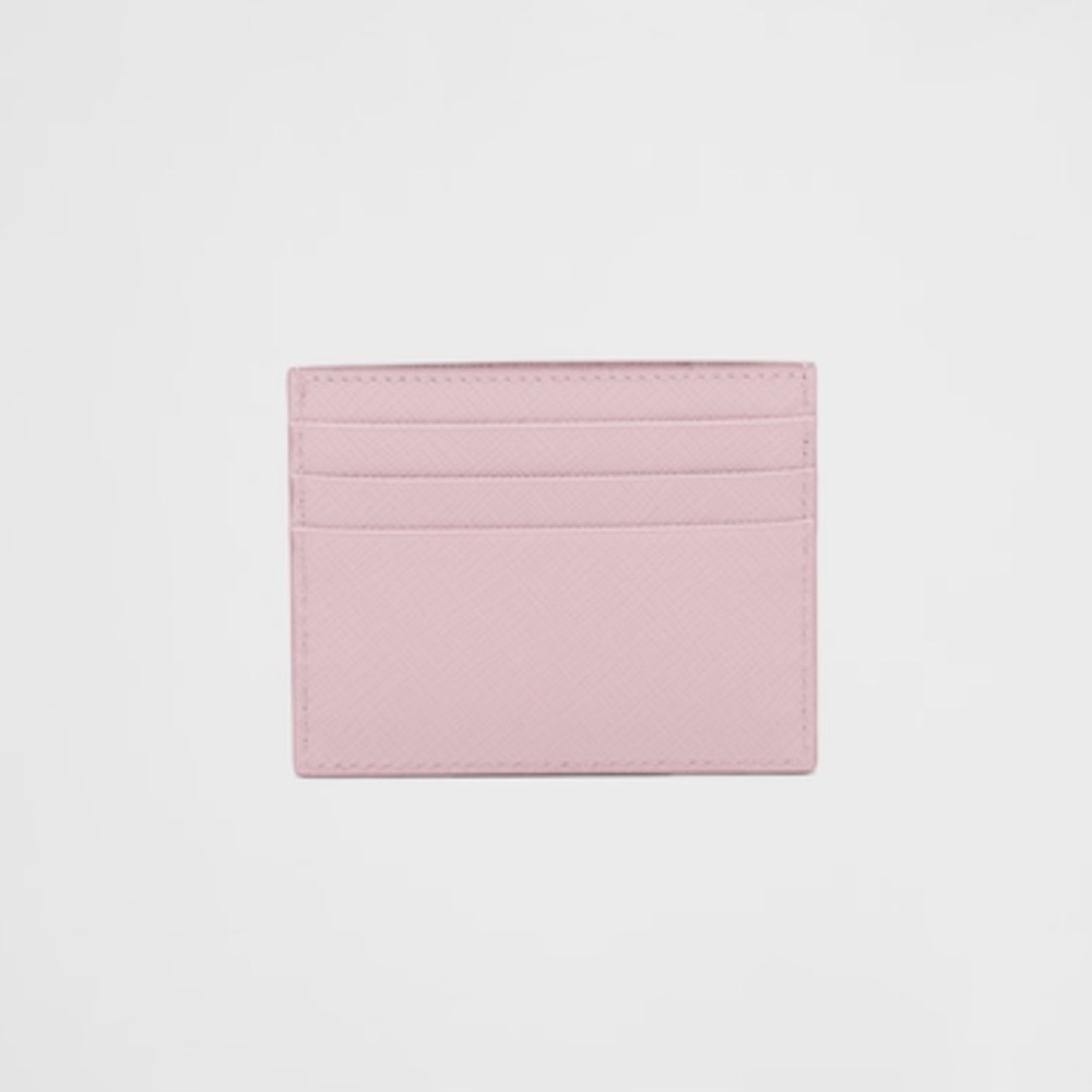 Prada, Saffiano Leather Cardholder, Alabaster Pink - Picture 3 of 10